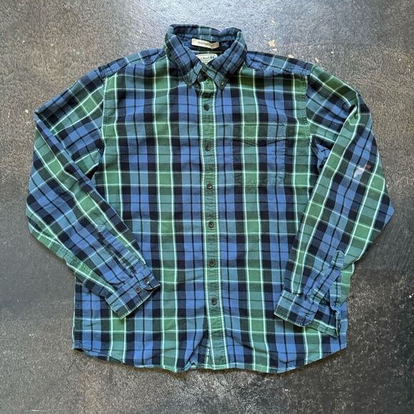 L.L.Bean Button Up Long Sleeve Flannel Mens Size Medium Traditional Fit - Picture 1 of 11